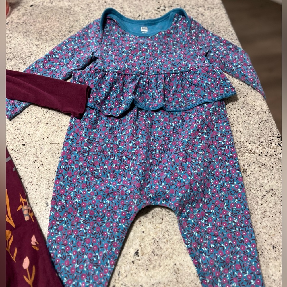 Tea Collection Rompers 12-18 Months - Picture 2 of 8